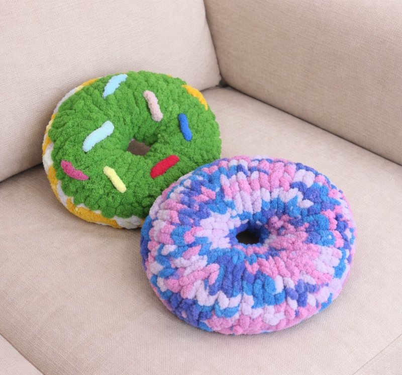 冰岛毛线手编课程 - 双面甜甜圈抱枕 (可使用文化币) - 编织/羊毛毡/布艺 - 其他材质 