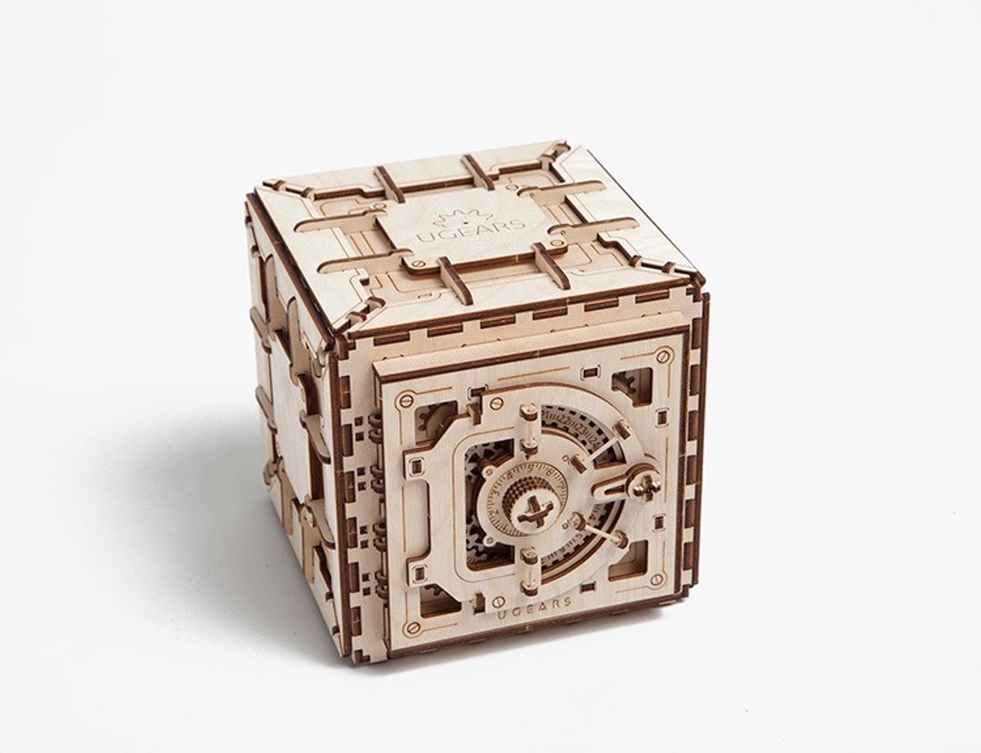 /Ugears/ 乌克兰木制模型 保险箱 Safe - 桌游/玩具 - 木头 