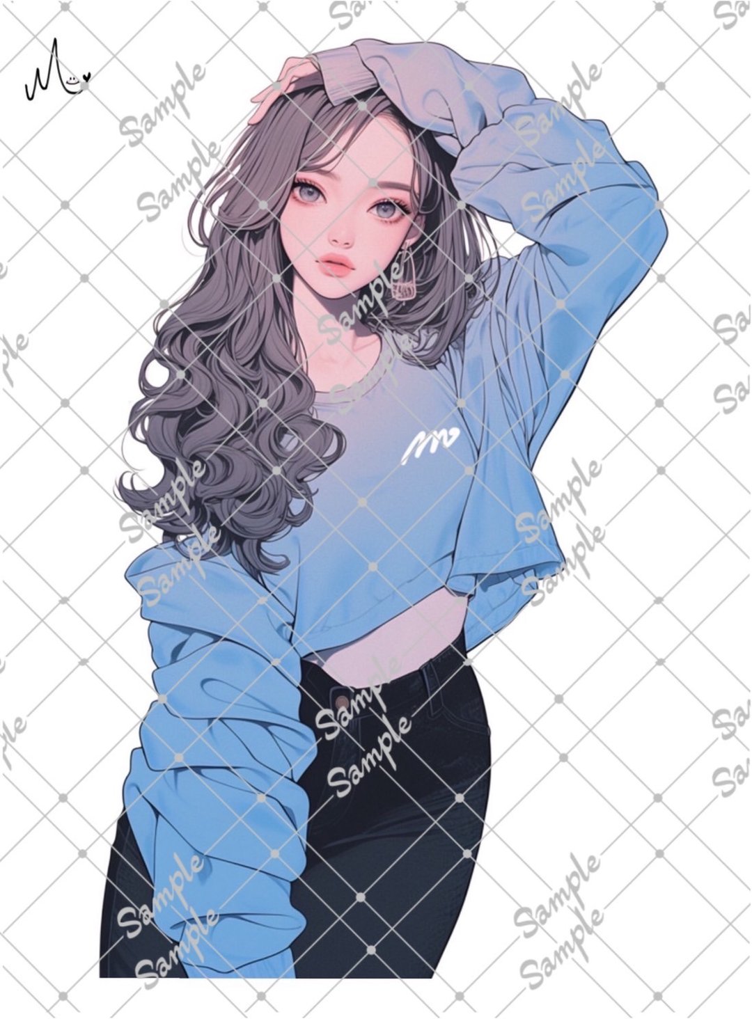 原创人物贴纸 8月新作 - 贴纸 - 纸 