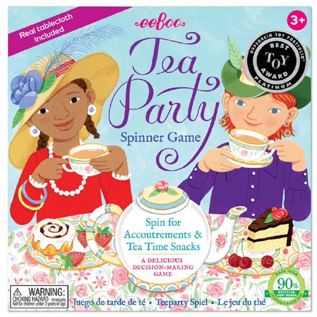 eeBoo 桌游转盘系列 - Tea Party Game下午茶 – 独家小碎花壁纸 - 桌游/玩具 - 纸 多色