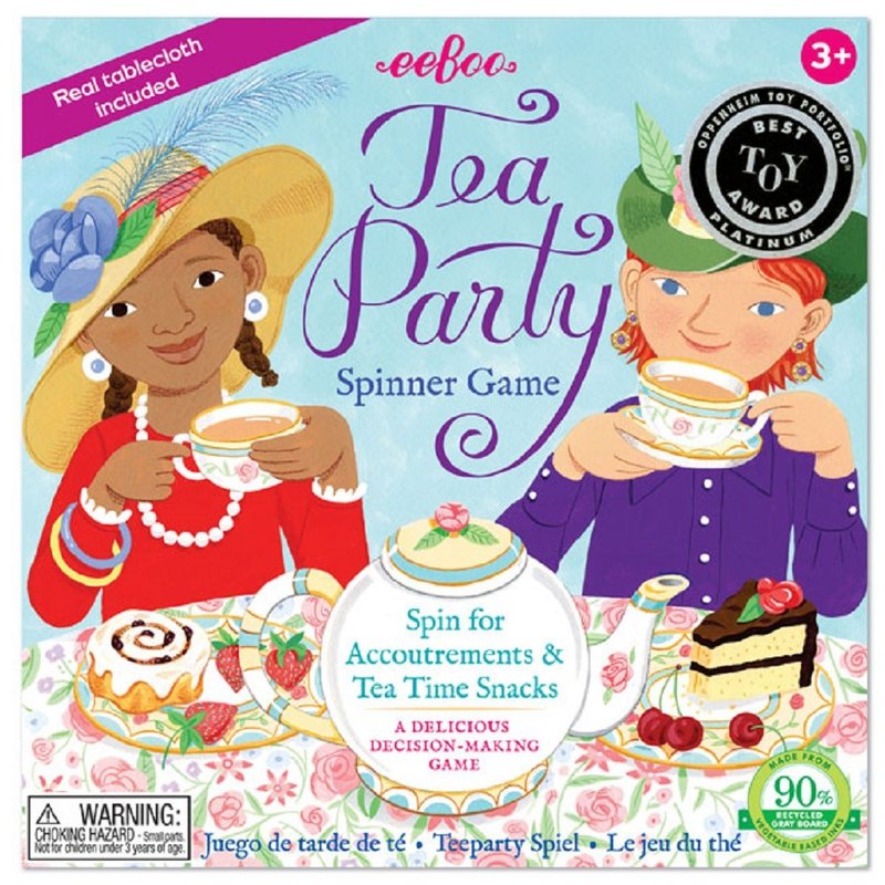 eeBoo 桌游转盘系列 - Tea Party Game下午茶 – 独家小碎花壁纸 - 桌游/玩具 - 纸 多色