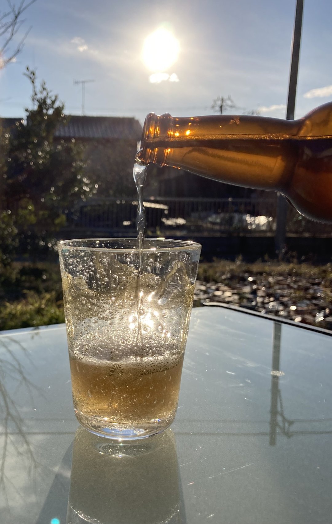 Golden Wave tumbler hemp charcoal glass - 玻璃杯 - 玻璃 金色