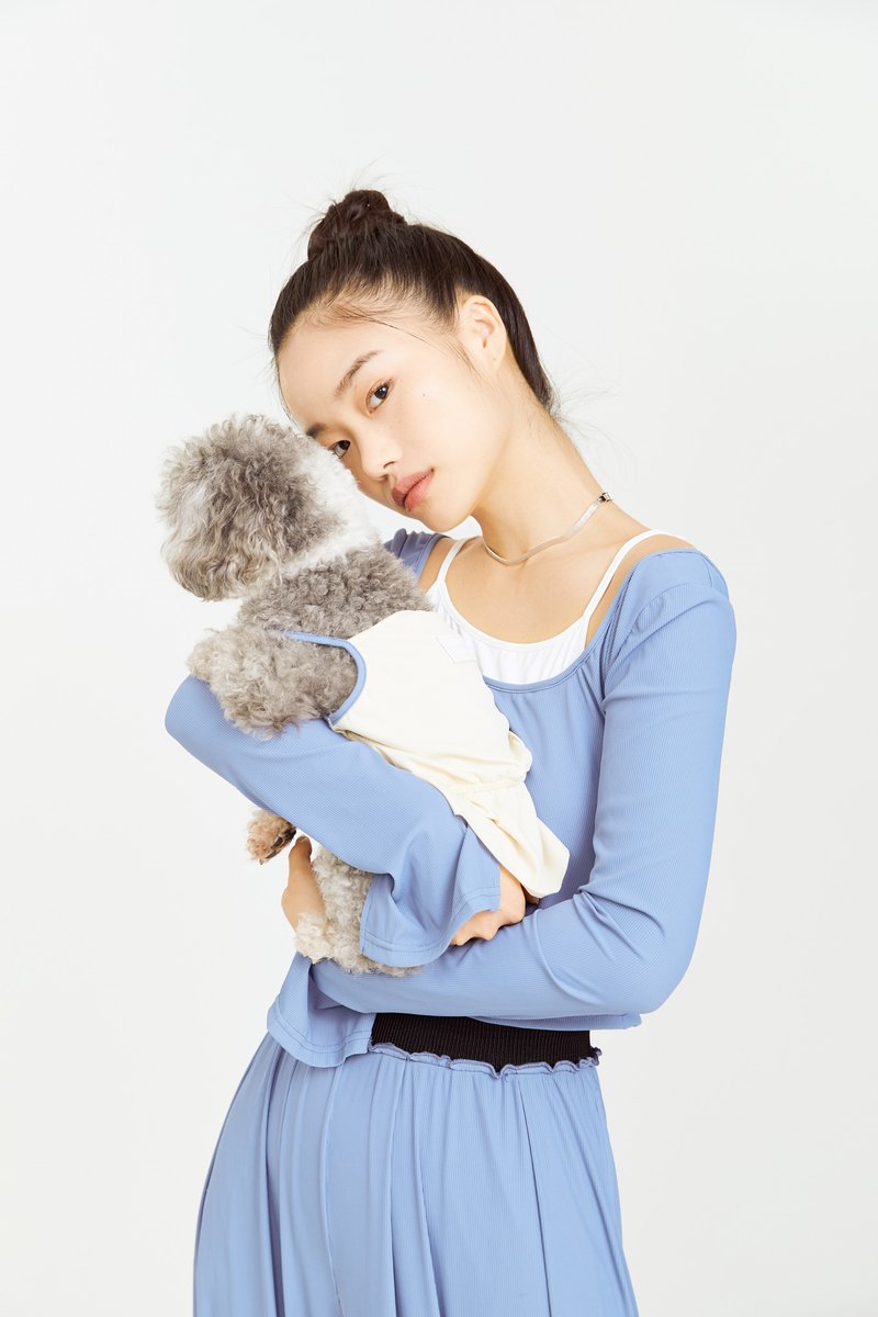 五色 冰感弹力不粘毛短款上衣 - 女装上衣 - 其他人造纤维 多色