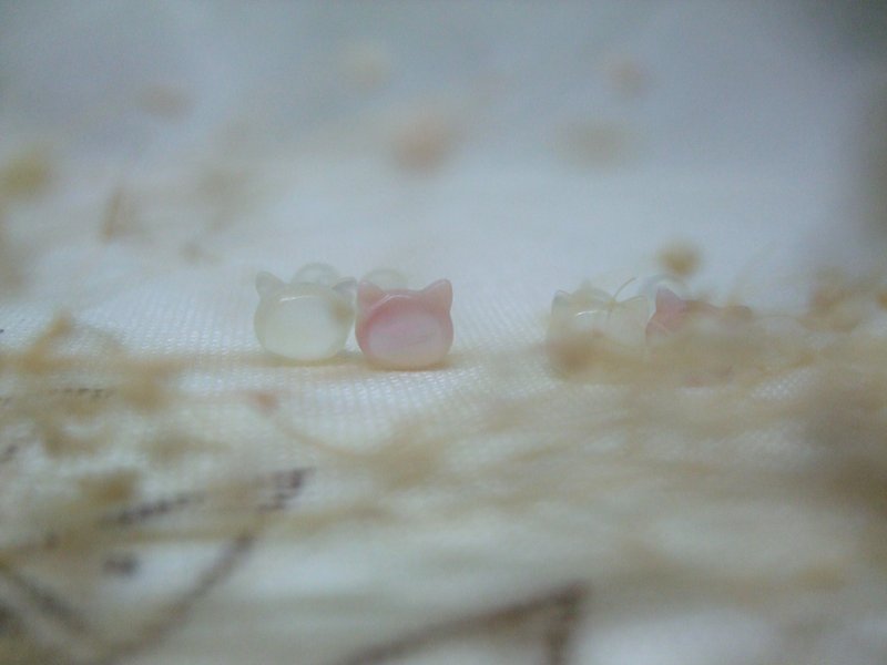 耳环 - 你是我的小小小猫咪 - 耳环/耳夹 - 其他材质 