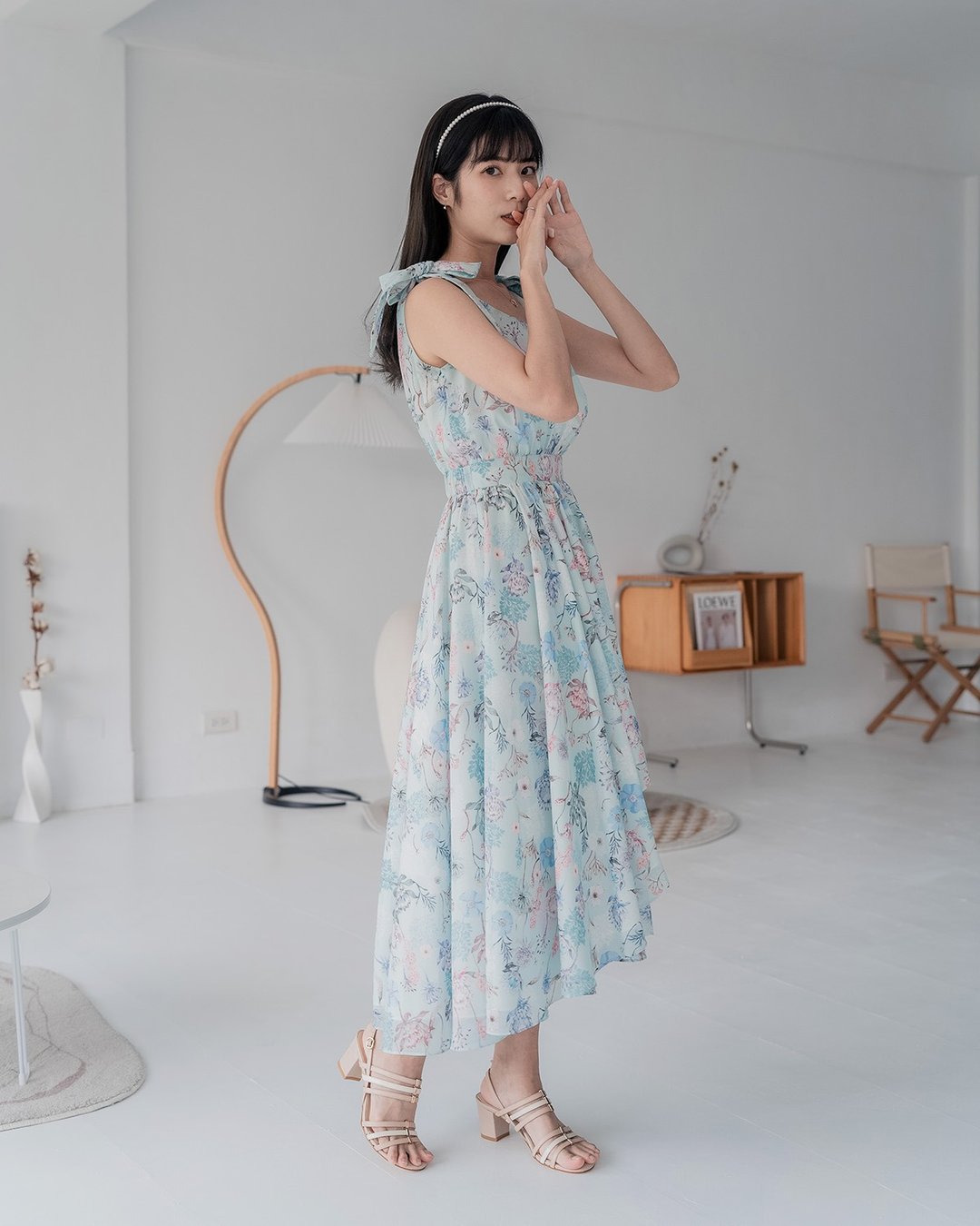 【LADY】C位偶像 前短后长绑带女神 长洋装 皇后碧绿 大尺码 - 洋装/连衣裙 - 棉 绿色