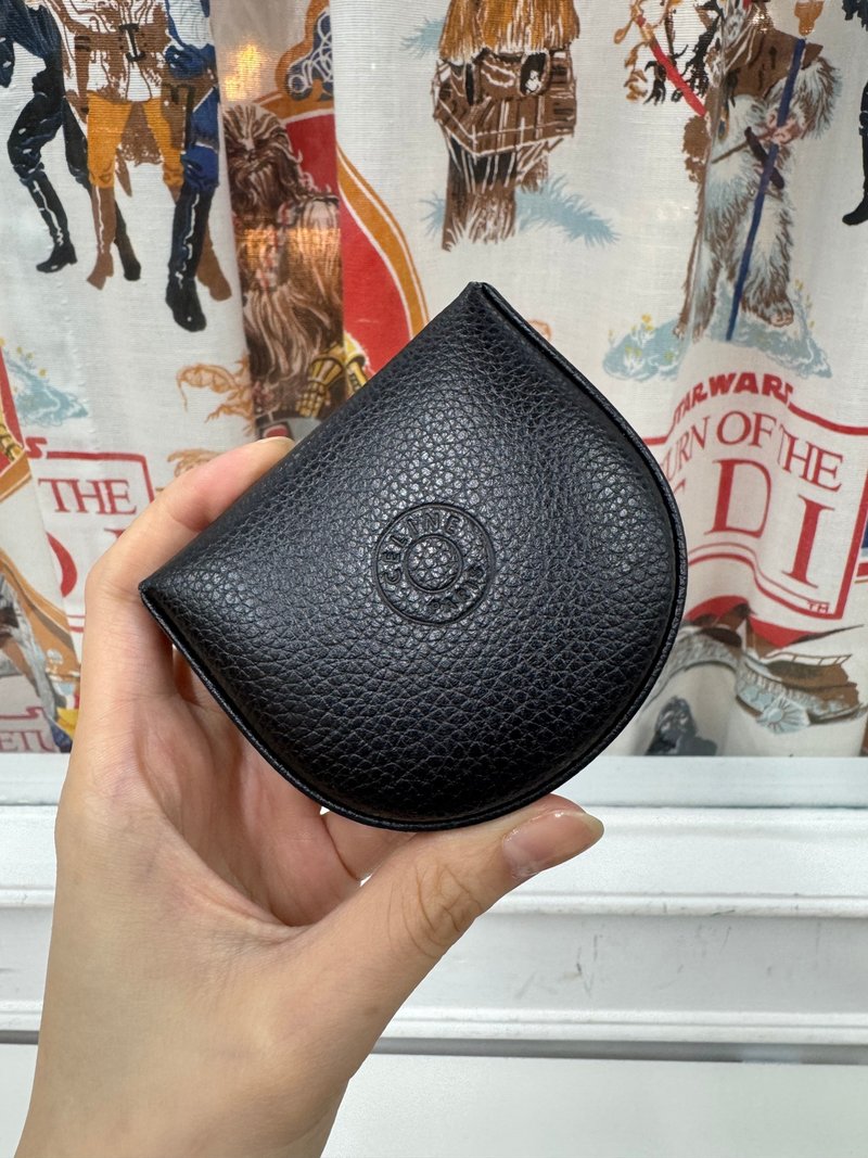 中古正品 Celine 荔枝皮真皮零钱包 皮革收纳包 送礼 - 零钱包 - 真皮 黑色