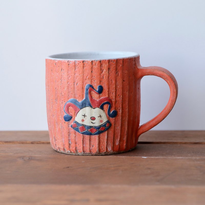 JOKER MUG　橙黃色 - 咖啡杯/马克杯 - 陶 橘色