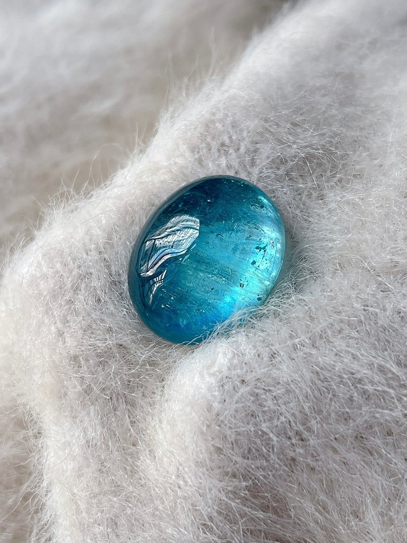 星光海蓝宝戒面裸石 - 吊饰 - 水晶 蓝色