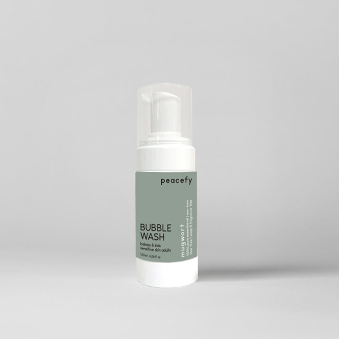亲肤泡泡慕斯・艾草・随身瓶120ML | 全身肌肤适用 - 旅行套装 - 其他材质 白色