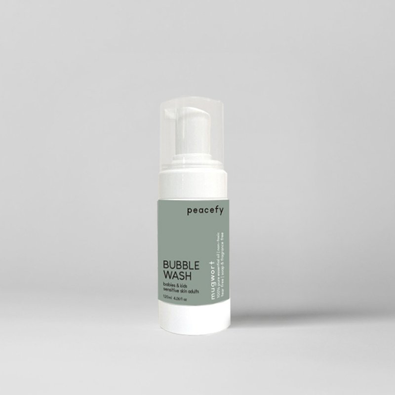 亲肤泡泡慕斯・艾草・随身瓶120ML | 全身肌肤适用 - 旅行套装 - 其他材质 白色