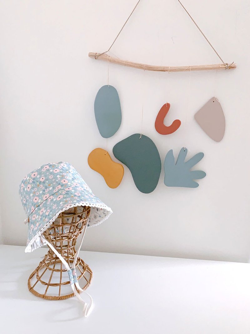 莫内花园 有机棉手作双面渔夫帽 - 婴儿帽/发带 - 棉．麻 多色