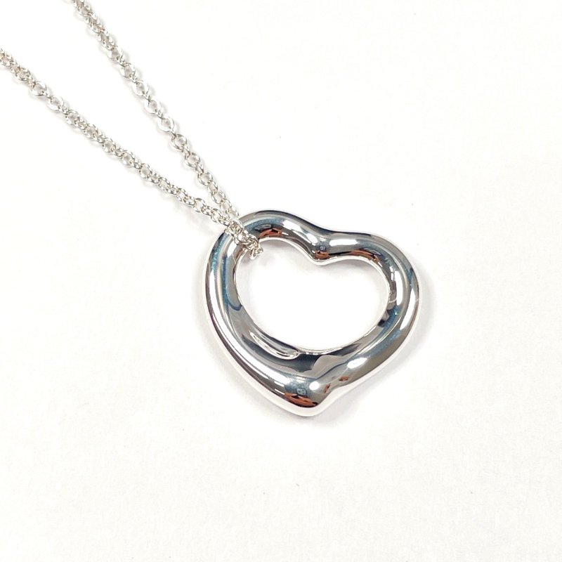 【日本直送 二手美品】蒂芙尼 TIFFANY&Co. 项链 经典心形 艾尔莎·毕尔蒂 - 项链 - 纯银 银色