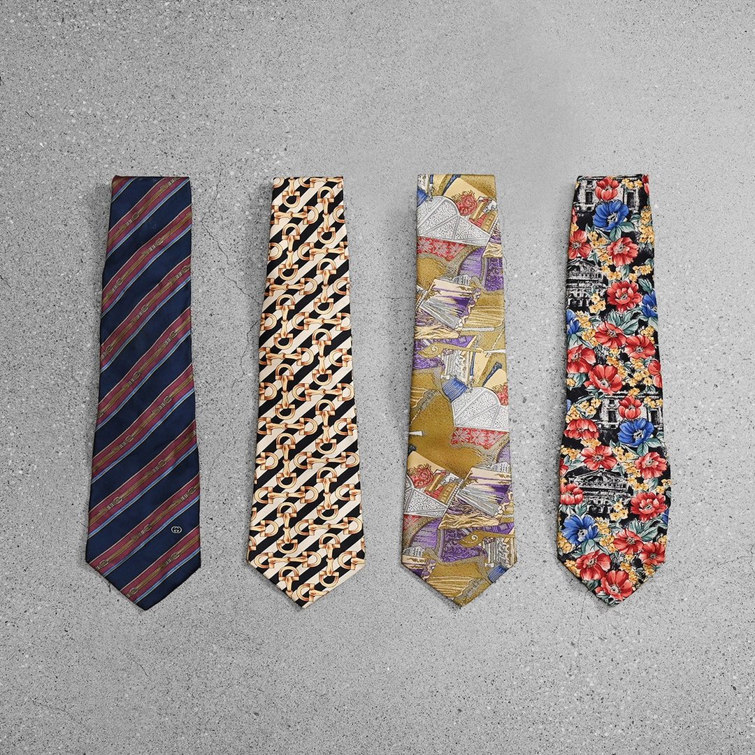 Vintage Tie 复古领带 / 古董领带、丝巾搭配、古着方巾穿搭 - 领带/领带夹 - 丝．绢 多色
