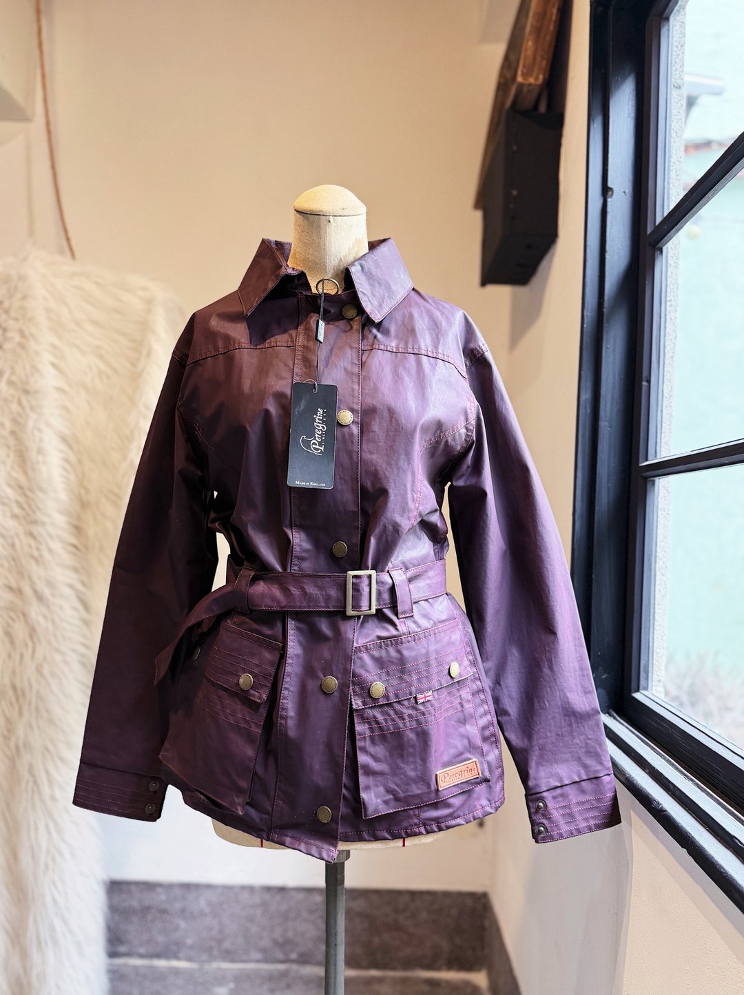 Peregrine 暗紫色素面双拉链 长版风衣外套 全新有吊牌 库存新品 - 女装休闲/机能外套 - 棉 紫色