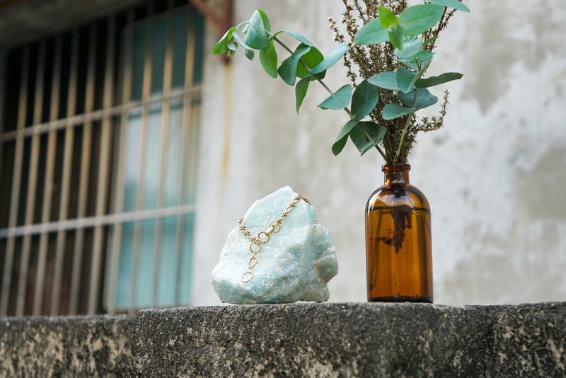 复古纯铜颈链 - 颈链 - 铜/黄铜 金色