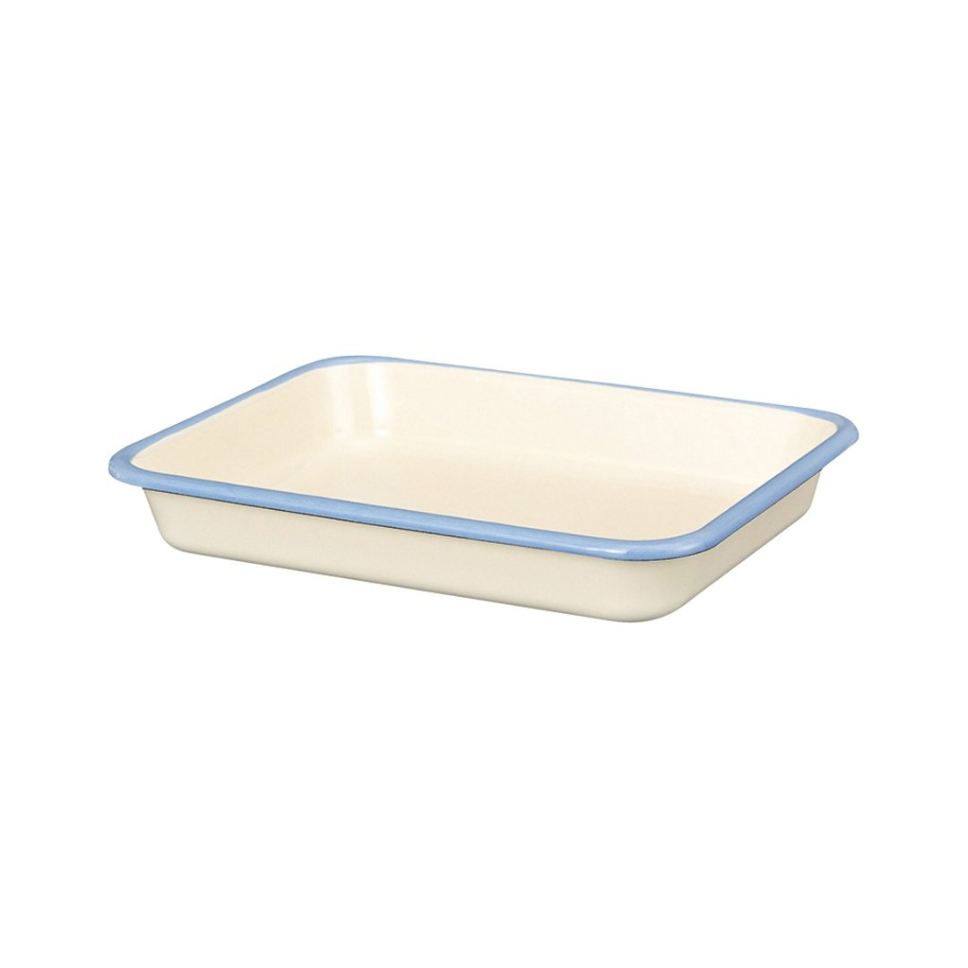 珐琅钢方形焗盘 275x215mm 浅蓝色 - 厨房用具 - 珐琅 