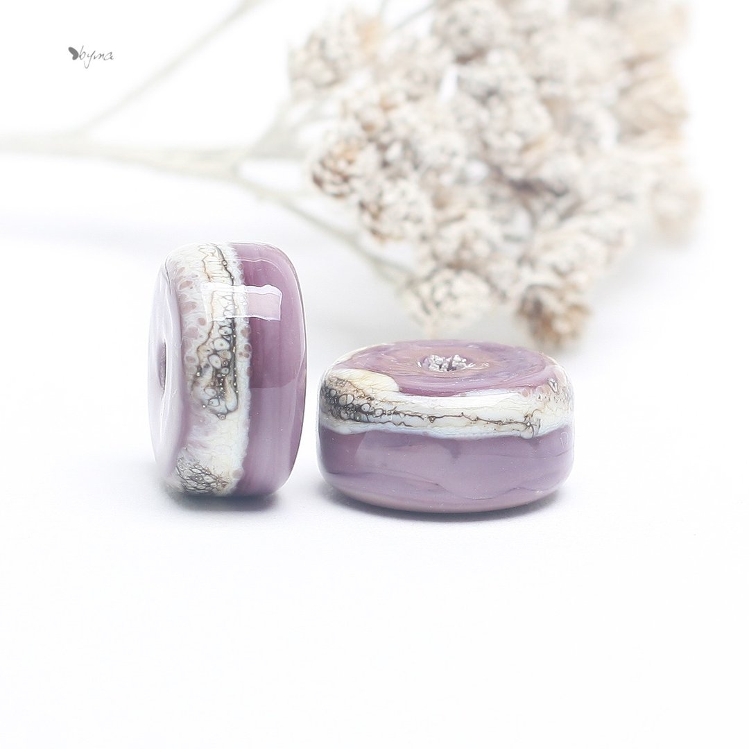 Handmade glass beads - 陶艺 - 玻璃 紫色