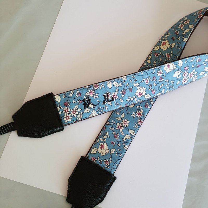 客制礼物 可绣名字 刻字相机肩带 背带 真皮  摄影师 生日礼物206 - 相机背带/脚架 - 真皮 黑色