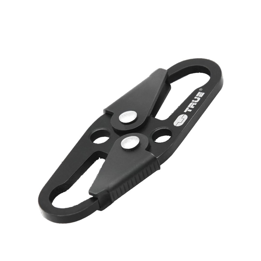 【True Utility】英国多功能独立双面扣环(小)DOUBLETRAP 1/2入组 - 钥匙链/钥匙包 - 不锈钢 黑色