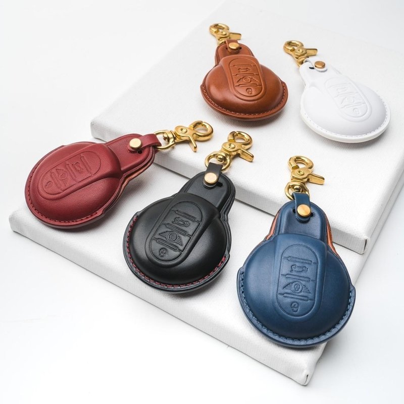 Mini 宝马 Mini cooper Clubman Countryman JCW 智能钥匙皮套 - 钥匙链/钥匙包 - 真皮 