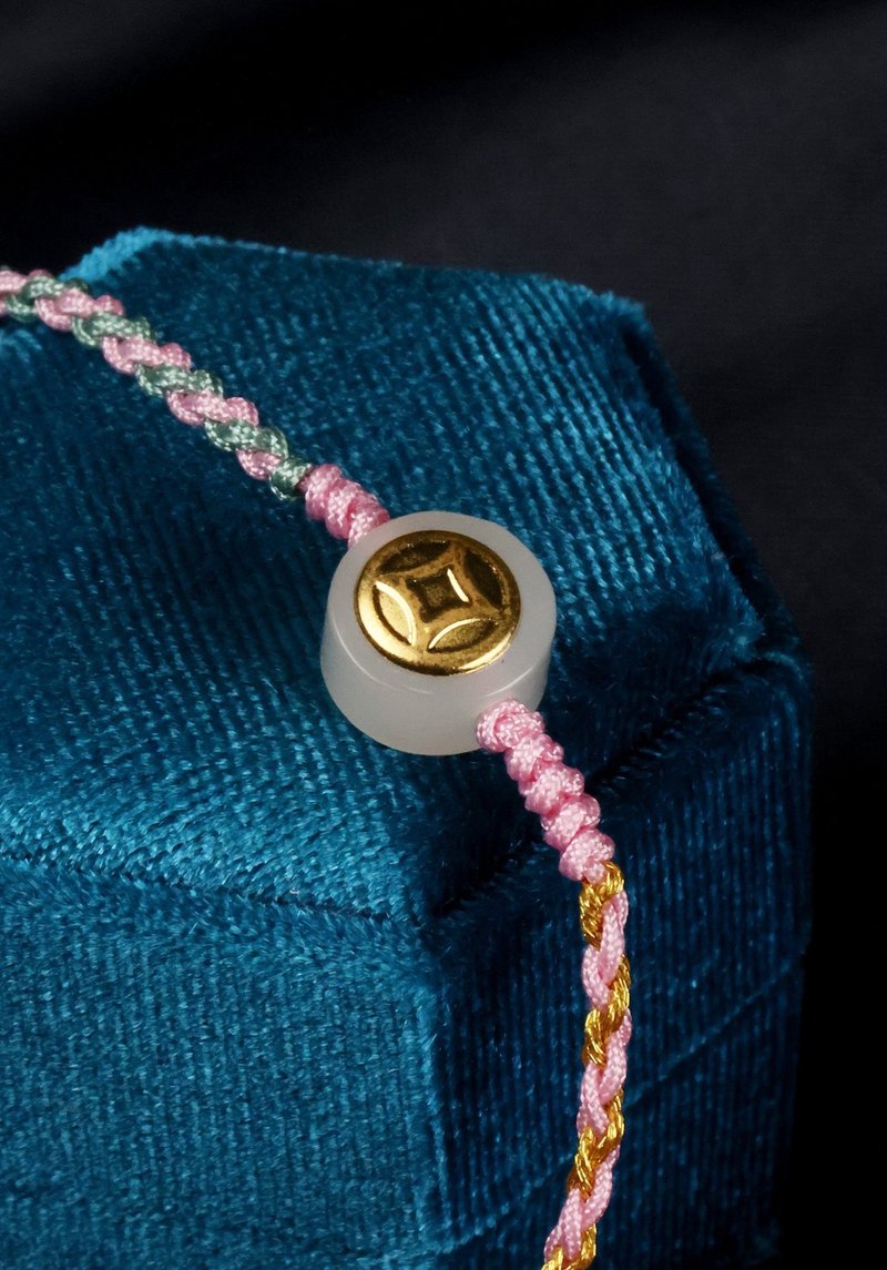 999黄金和田玉招财开运手环 - 手链/手环 - 宝石 