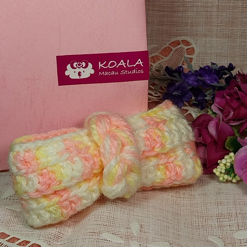 少女结系列手工饰品毛冷编织蝴蝶结发夹(安全布贴发夹,儿童婴儿) - 发饰 - 其他材质 