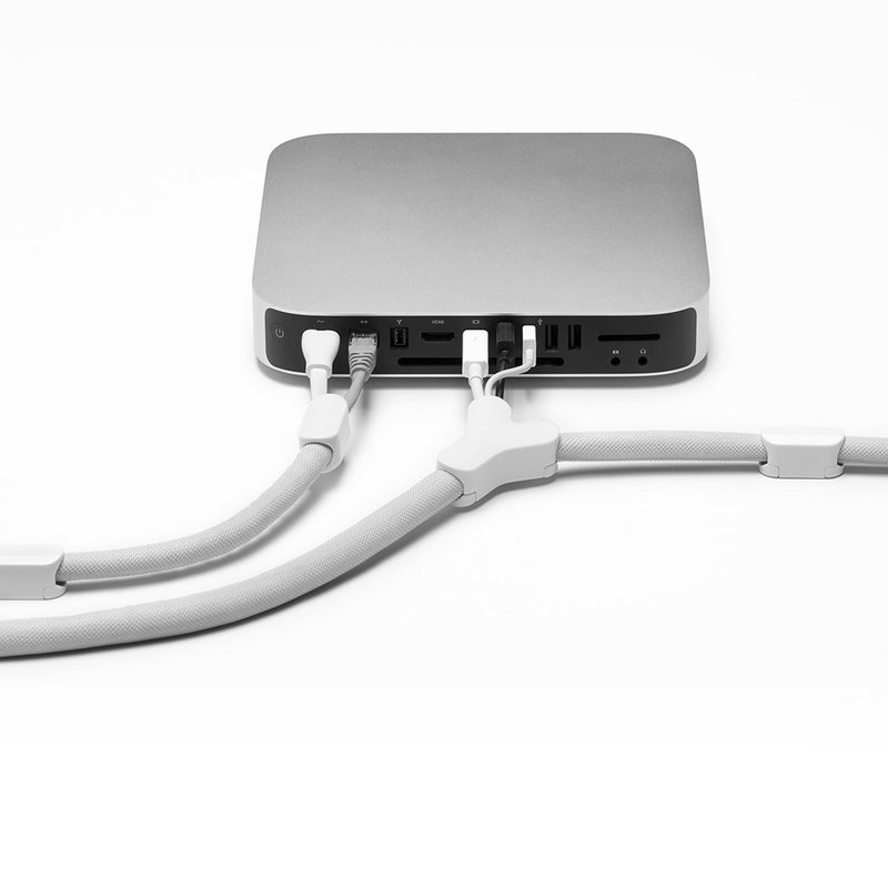 Soba 电线收纳管套装 白色 - 卷线器/电线收纳 - 聚酯纤维 白色