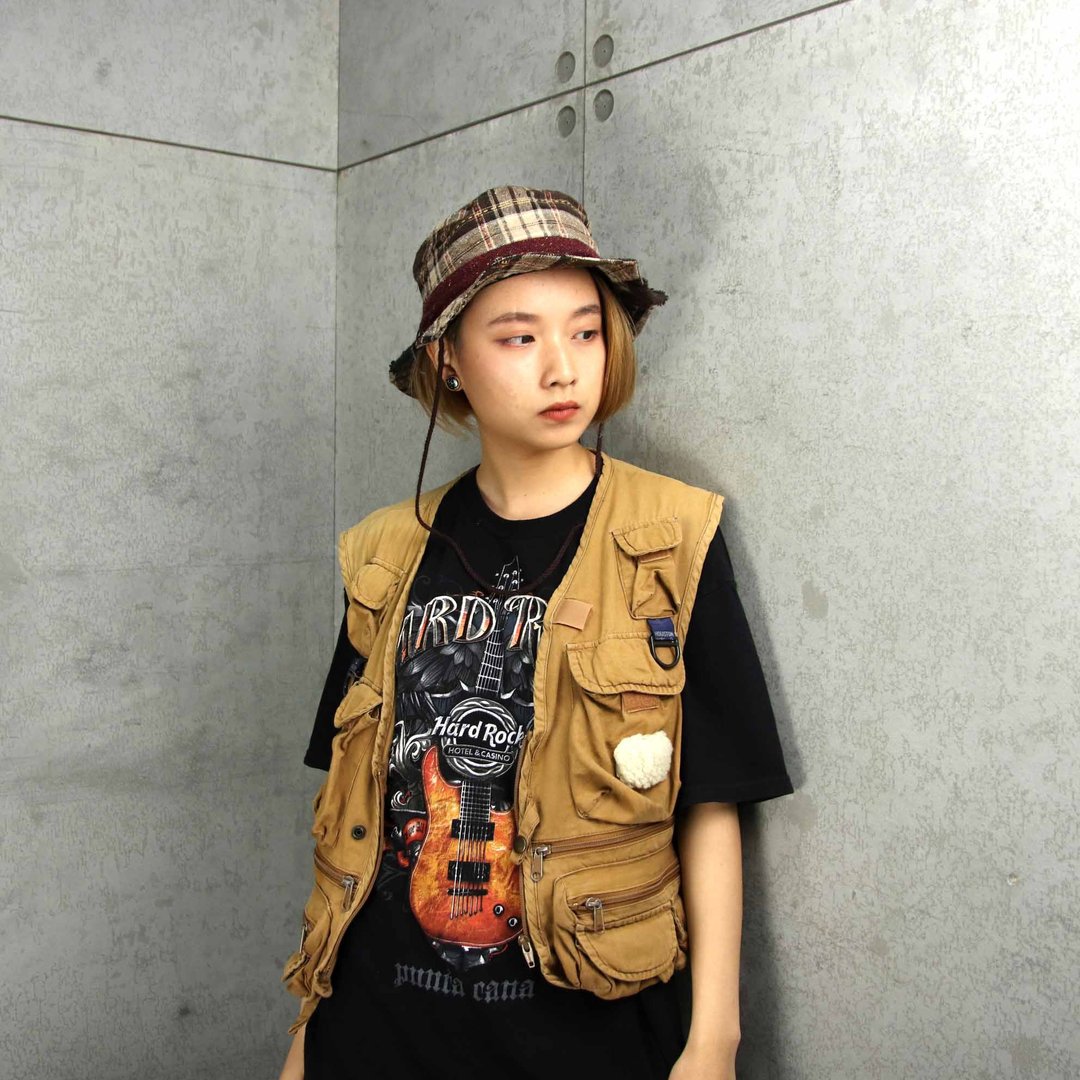 Tsubasa.Y 古着屋B18HardRock黑色印花Tee,古着 品牌T-shirt T恤 - 女装上衣 - 棉 