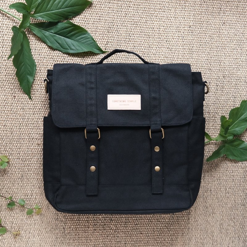 KELLY BAG - Black - 侧背包/斜挎包 - 棉 黑色