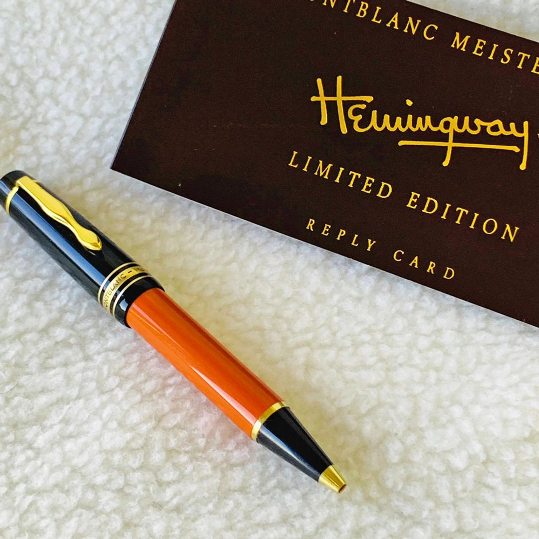 MONTBLANC 万宝龙文学家纪念限量原子笔│海明威 约1992年出品 - 圆珠笔/中性笔 - 树脂 多色