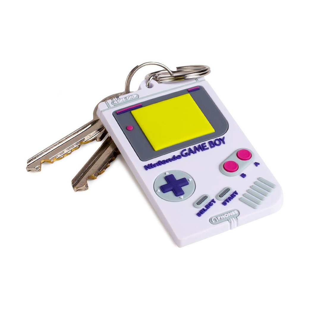 【英国进口】任天堂Gameboy可携式掌上游戏机造型钥匙圈 - 钥匙链/钥匙包 - 硅胶 多色