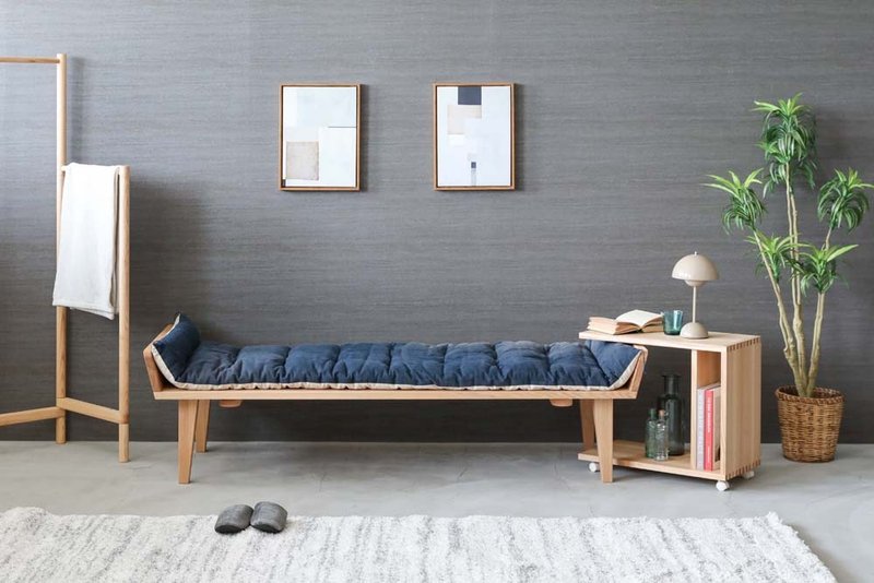 旭川家具 cosine 午睡沙发 日本产家具 实木 儿童家具 枫木 - 椅子/沙发 - 木头 咖啡色