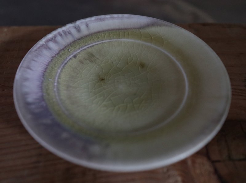 柴烧小皿 E - 浅碟/小碟子 - 瓷 卡其色