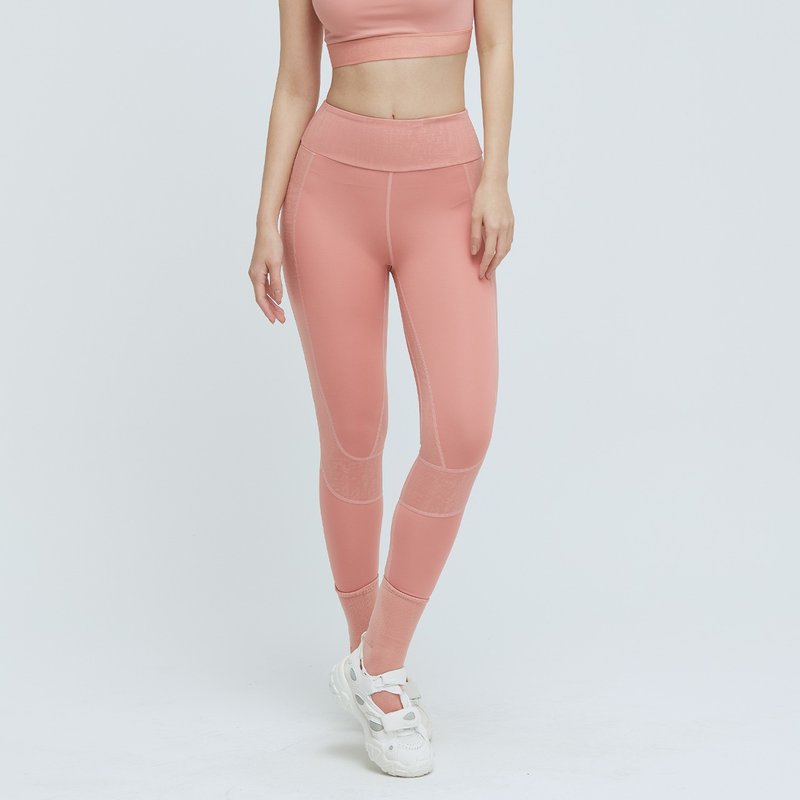 Cozee-6D/2HC立裁美肌压力裤(女)-荒漠粉沙 - 女装内搭/紧身裤 - 聚酯纤维 粉红色