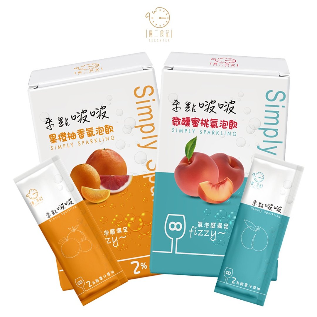 周二食记 来点啵啵 气泡饮 110g - 零食/点心 - 其他金属 橘色