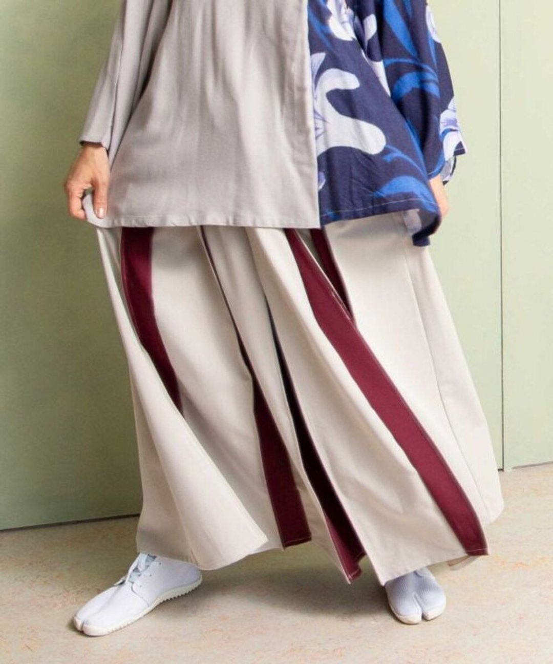 【热门预购】和风行灯袴 隐色长裙(4色)7CQ-3119 - 裙子 - 其他材质 多色