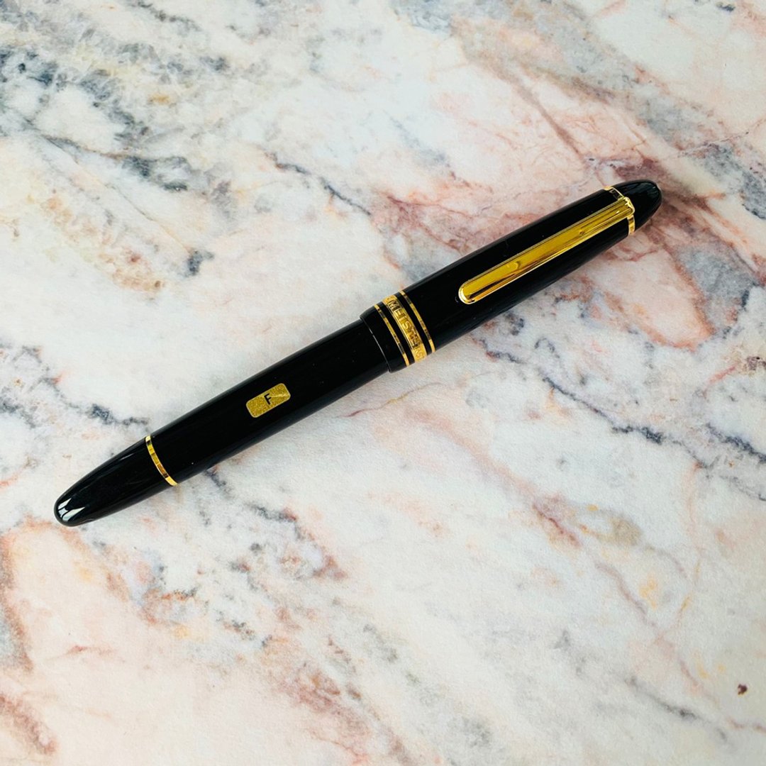 MONTBLANC 万宝龙14K金绅士钢笔  80年代出品 / 146中班 - 钢笔 - 树脂 黑色