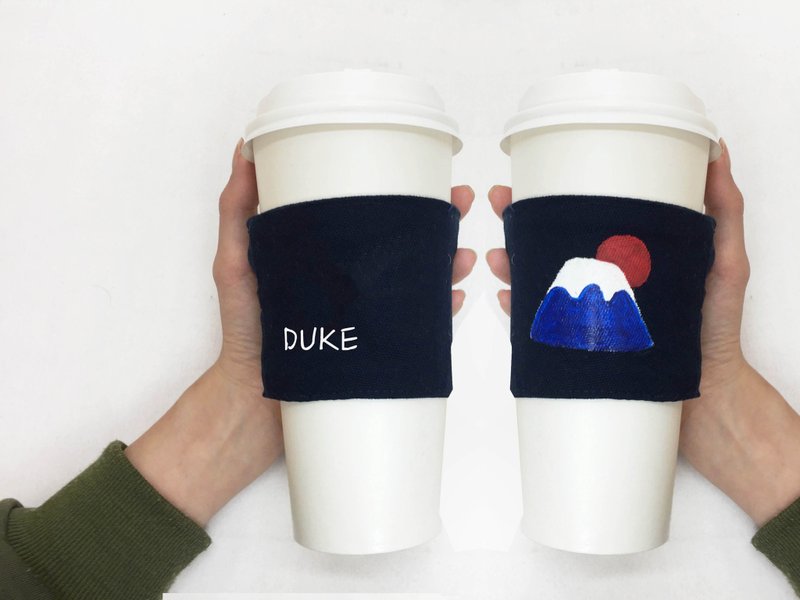 加购 定制手绘字饮料袋 中英文数字皆可 - 随行杯提袋/水壶袋 - 棉．麻 多色