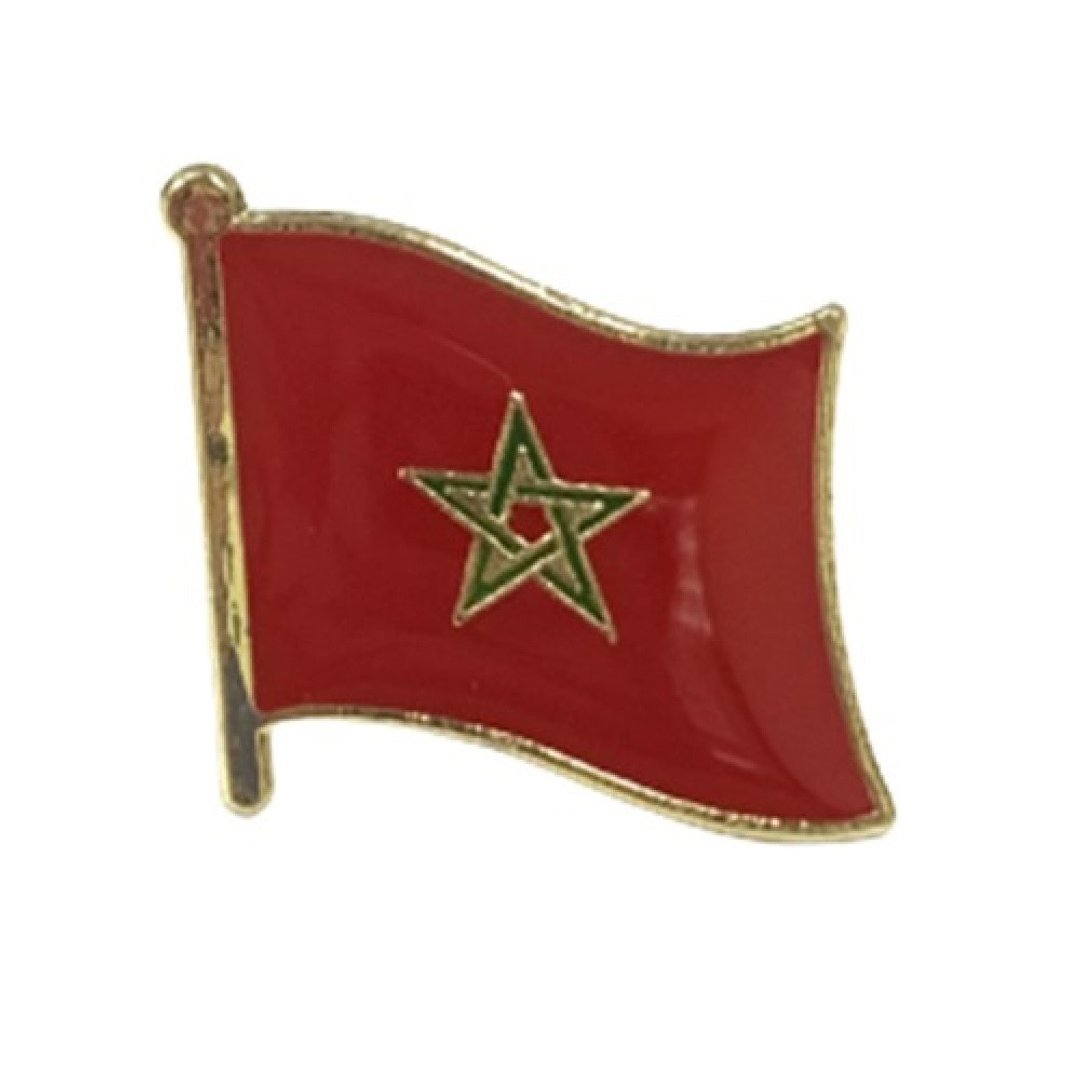 Morocco摩洛哥 国徽别针 纪念饰品 国徽胸章 国家饰品 纪念胸章 - 胸针 - 其他材质 多色