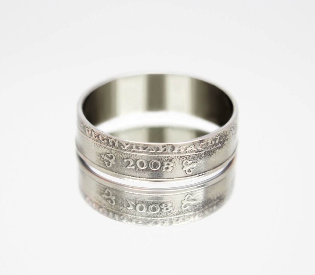 Kyrgyzstan Coin Ring 5 som 2008 coin rings for men coin rings for women - 戒指 - 其他金属 