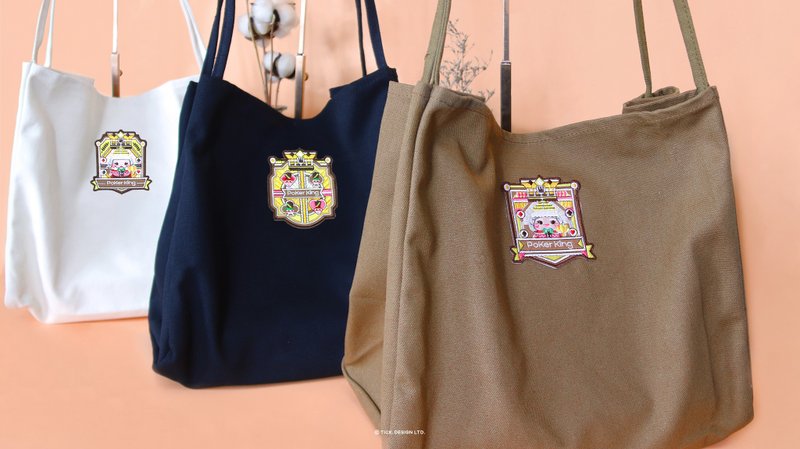 可可大王环保袋 - 咖啡色/米白色/黑色 - 侧背包/斜挎包 - 其他材质 咖啡色