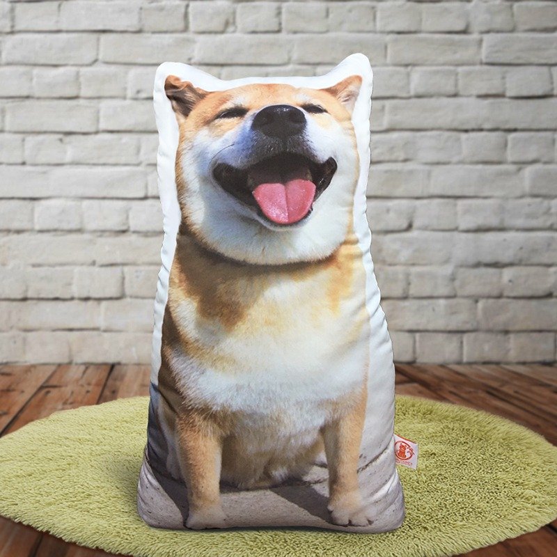 柴犬MARU - 好疗愈抱枕 - 枕头/抱枕 - 聚酯纤维 白色