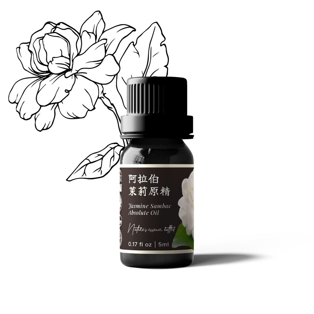 【卡佛香】阿拉伯茉莉原精 - 香薰/精油/线香 - 玻璃 黑色