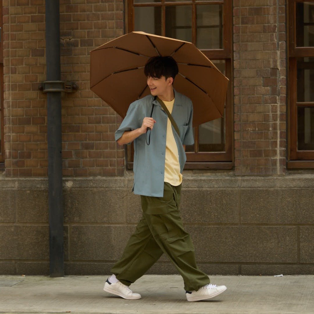 纯粹无限便携扣具抗UV自动开收伞(附拉链式伞套) - 雨伞/雨衣 - 其他材质 多色