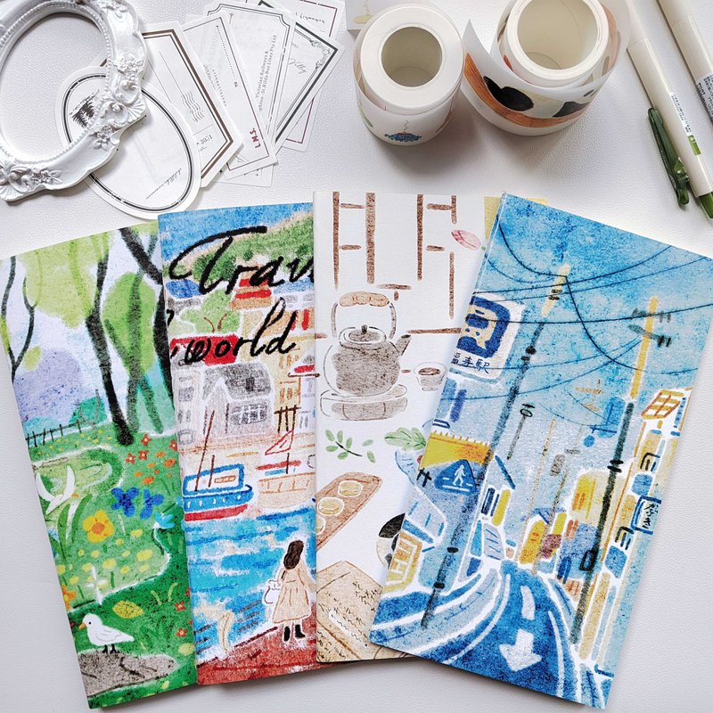 【TN本內芯】在路上/小歡喜/綠野仙蹤 手賬TN本 標准空白本內芯 - 笔记本/手帐 - 纸 多色