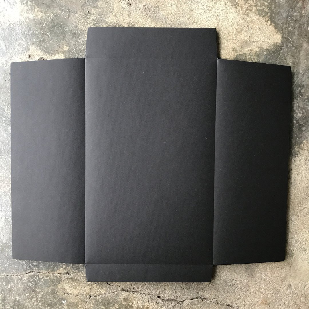 信封/直式/黑色描图纸/5入 - 信封/信纸 - 纸 黑色