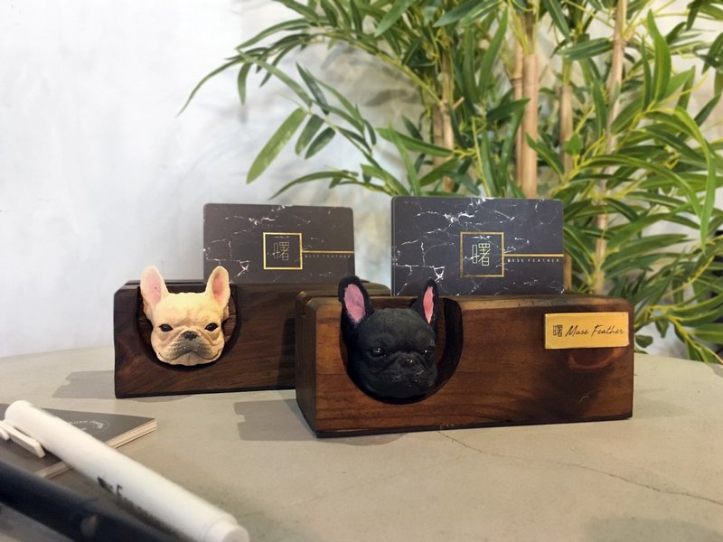 曙MUSE 法斗原木手机名片架 手机架 办公室 扩香石 手作 创意 - 名片架/名片座 - 木头 多色