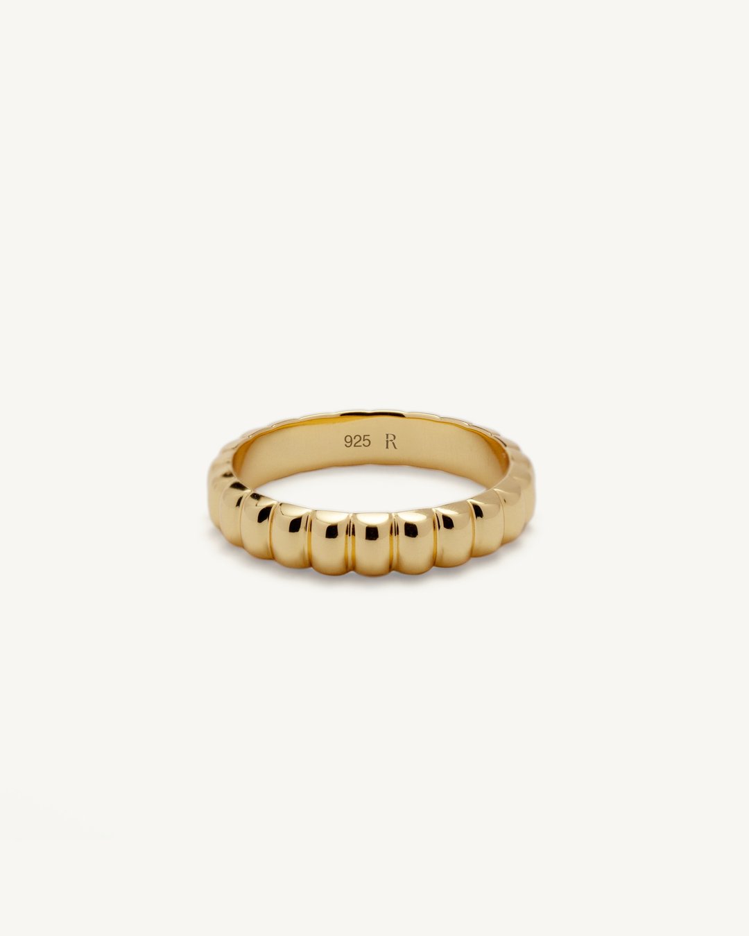 Brio Ring │ 纯银戒指 轻珠宝 尾戒 对戒 - 戒指 - 纯银 金色