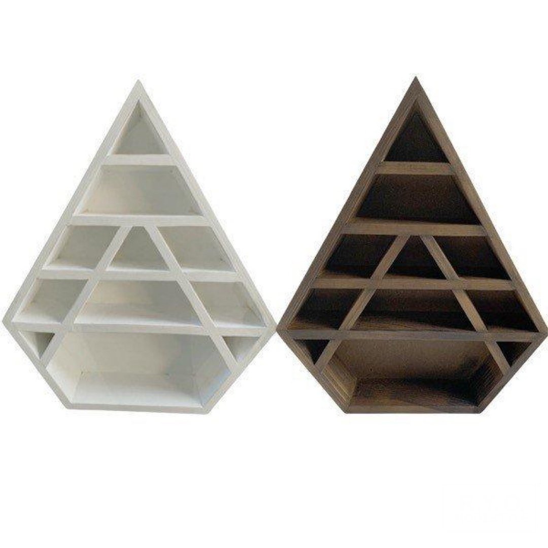 Pyramid type wooden rack 2color - 收纳用品 - 木头 白色