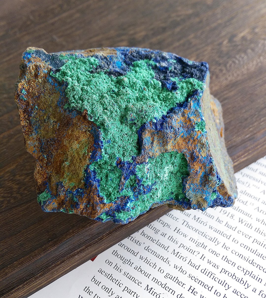 Azurite  湖北产地 蓝铜矿 孔雀石 共生矿 天然矿石 原矿 - 摆饰 - 其他材质 